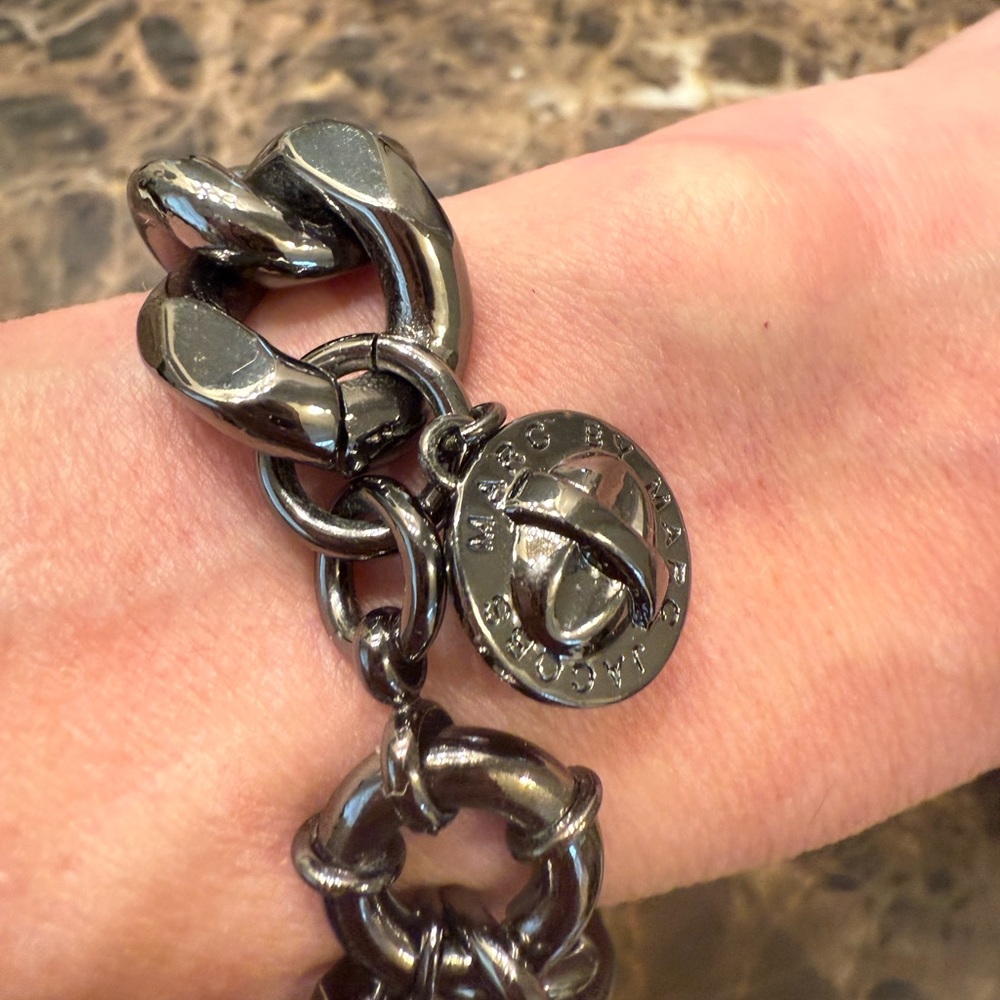 Marc Jacobs Silver Heart Bracelet